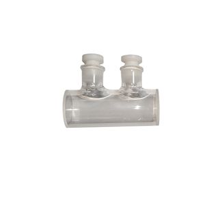 Cubeta Cilíndrica em Vidro Óptico 2 Tampas PTFE Passo 50MM 14ml
