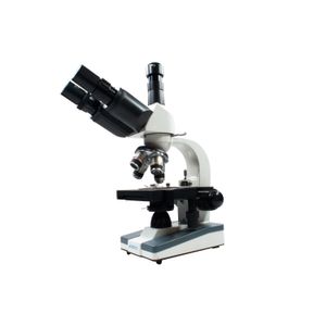 Microscopio Trinocular Otica Finita Acromatico Led 1W Aumento 1600x