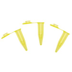Microtubo para Centrífuga VOL.0.6ML.c/graduação de  0.2ml 0.38ML. 0.6ml l,PP.Pacotec/1.000und.Cor:Amarelo