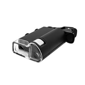 Microscópio Lupa Aumento 100x Celular Luz Uv e Branca