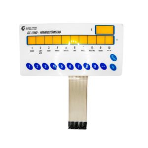 Teclado Adesivo Policarbonato - Contador de Células GT-12HD