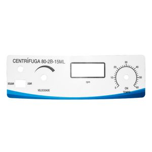 Adesivo Policarbonato Frontal - Centrifuga Clinica - Centrilab 802B / CE802BU