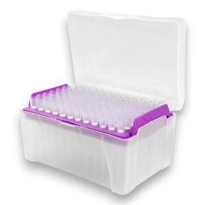 Ponteira 20ul longa com filtro Estéril Livre Dnase Rnase - 01 Rack c/ 96UN (Longa)