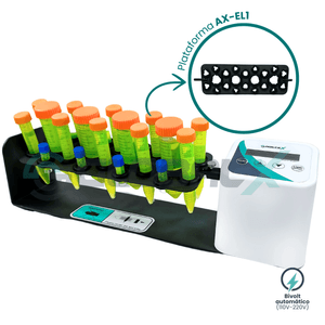 Agitador Rotativo Digital Eixo Longo 20-80 RPM ( 4x50ml + 10x15/10ml + 10x2/1,5ml ou 10x10ml + 8x5/2ml )