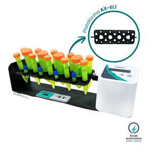 Homogeneizador Rotativo Digital Eixo Longo 20-80 RPM ( 4x50ml + 10x15/10ml + 10x2/1,5ml ou 10x10ml + 8x5/2ml )